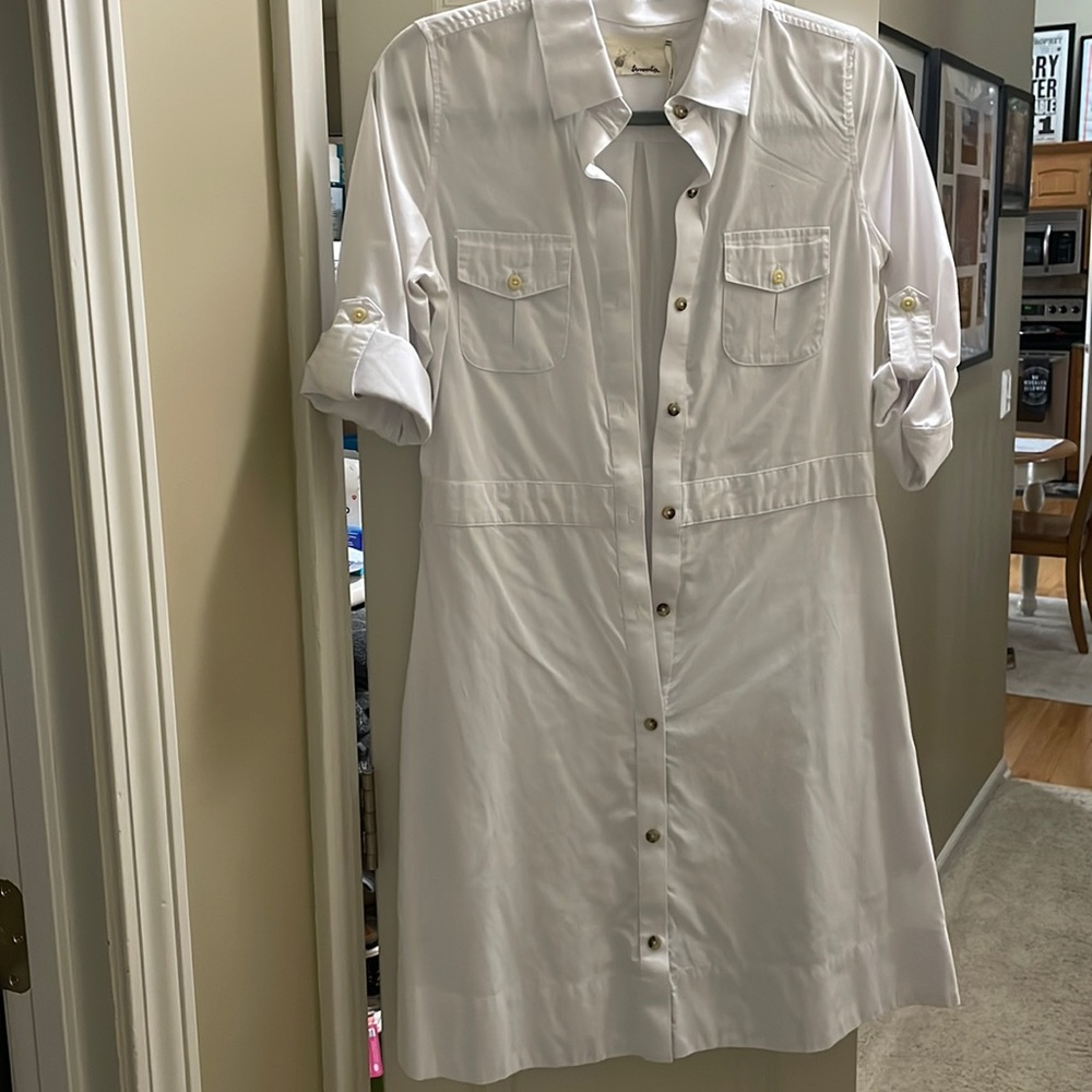 White utility dress